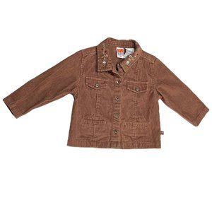 Vintage McKids corduroy shirt jacket size 24 months shacket embroidered collar